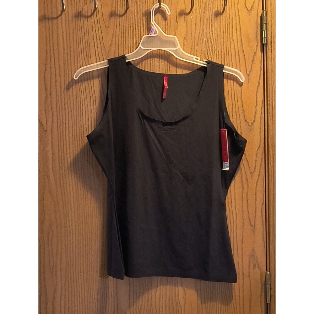 SPANX 1X Tank Cami Shapewear Trust Your Thinstincts BLACK Smooths *NEW*